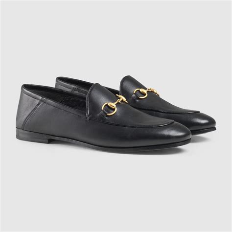 gucci women's brixton leather horsebit loafers|gucci platform loafers women.